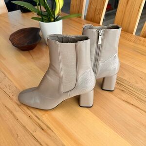 ZARA patent leather boots 10